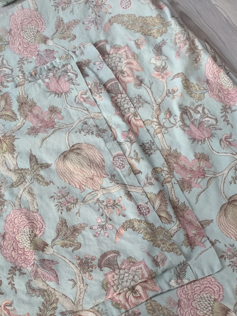 Pottery Barn Cosette Palampore Full Queen Duvet 2 Euro Shams Linen Cotton RARE